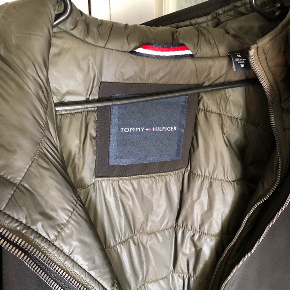 tommy hilfiger green jacket mens